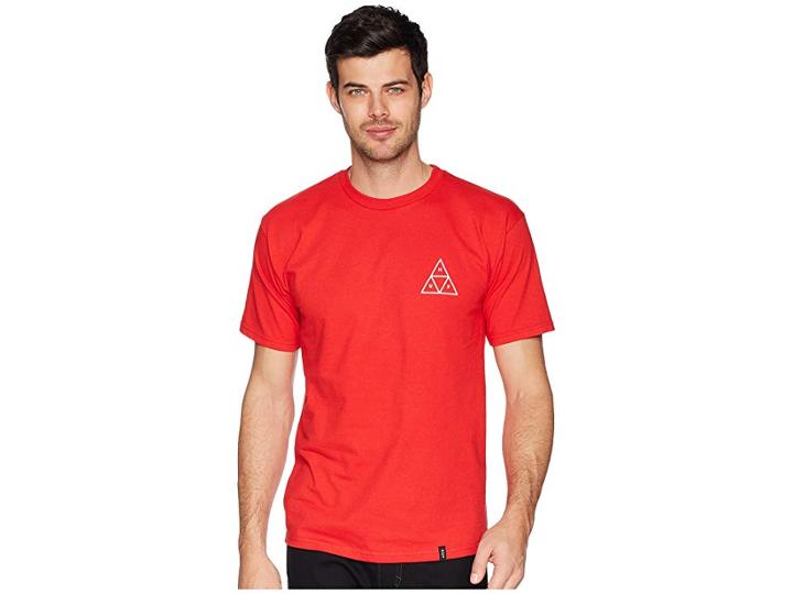 Huf Triple Triangle Tee (red) Men's T Shirt