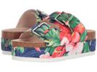 Shellys London Hawaii (blue Floral) Women's Shoes