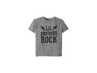Chaser Kids Soft Tri-blend Lil Brothers Rock Tee (toddler/little Kids) (streaky Grey) Boy's T Shirt