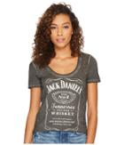 Lucky Brand Studded Jack Daniels Tee (lucky Black) Women's T Shirt