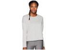 New Balance Heather Tech Long Sleeve Top (athletic Grey Heather/white) Women's Long Sleeve Pullover