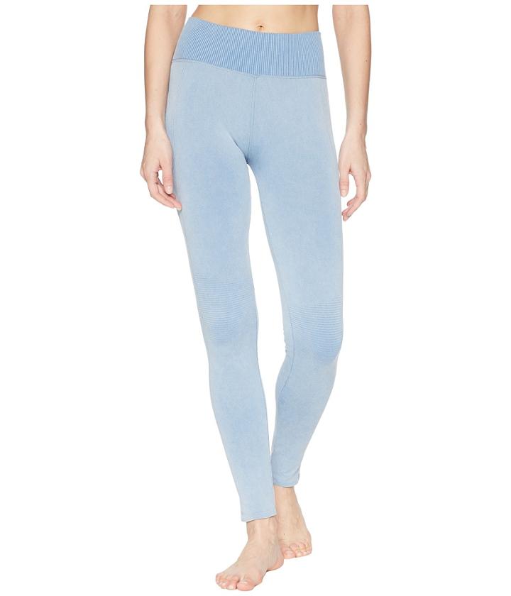 Splendid Studio Distressed Seamless Leggings (moonlight Blue) Women's Casual Pants