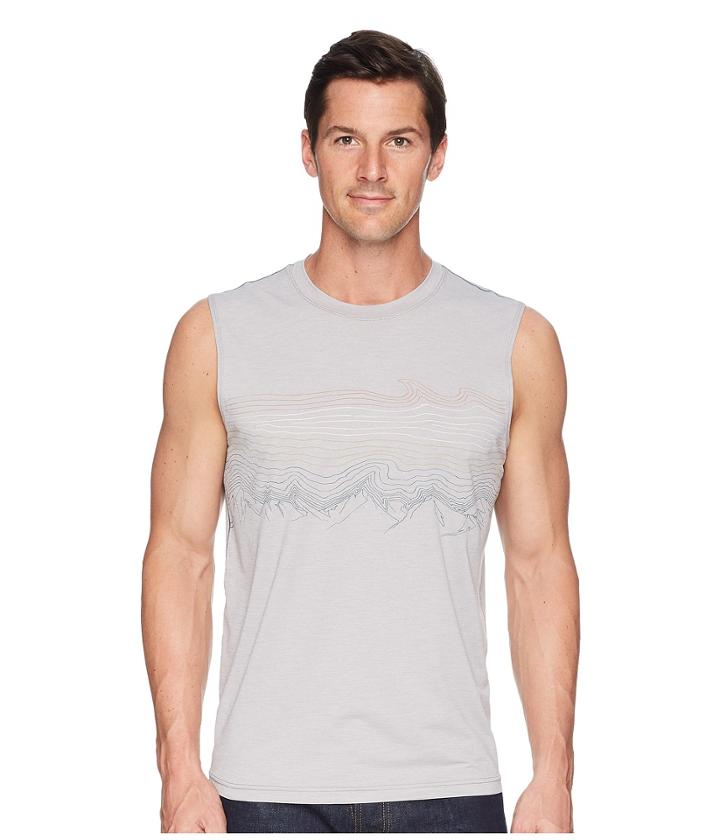 Prana Calder Sleeveless (titanium Grey) Men's Sleeveless