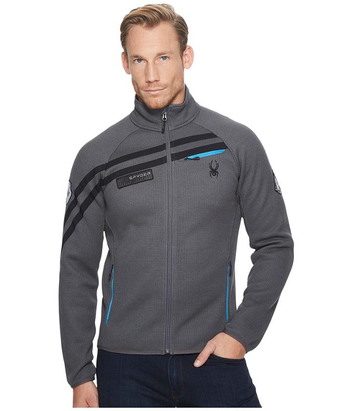 Spyder Wengen Full Zip Midweight Stryke Jacket (polar) Men's Coat