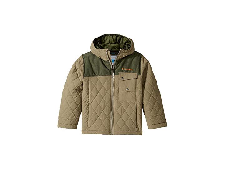 Columbia Kids Lookout Cabin Jacket (little Kids/big Kids) (sage/surplus Green Heather) Boy's Coat