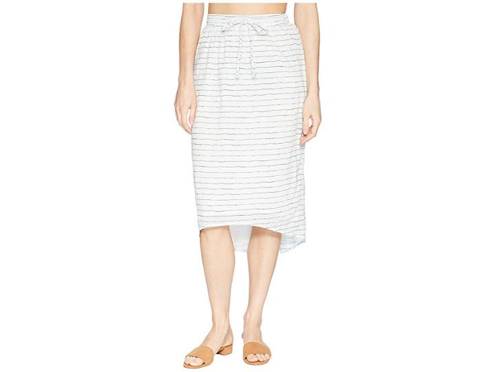 Carve Designs Cameron Skirt (white Water Stripe) Women's Skirt