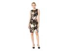 Eci Foil Printed Sleeveless Dress (black/blush) Women's Dress