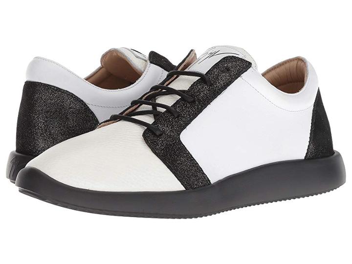 Giuseppe Zanotti Singles Cupsole Logo Low Top Sneaker (white) Men's Shoes