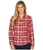 Columbia Simply Puttm Ii Flannel Shirt (bloodstone Check) Women's Long Sleeve Button Up