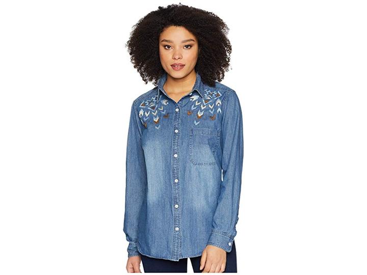 Stetson Denim Button (blue) Women's Clothing