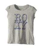 Roxy Kids My Sun My Earth Tee (toddler/little Kids/big Kids) (heritage Heather) Girl's T Shirt