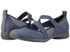 Trotters Josie (dark Blue Lizard) Women's Flat Shoes