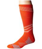 Adidas Speed Mesh Team Crew Socks (collegiate Orange/white/light Onix) Crew Cut Socks Shoes