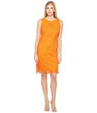 Christin Michaels Criterion Lace Dress (tangerine) Women's Dress