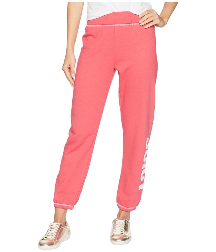 Juicy Couture Track Fleece Jogger Pants (claret Red) Women's Casual Pants