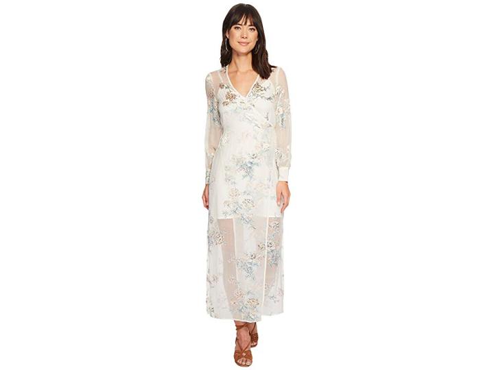 Astr The Label Riley Dress (cream/blush Floral) Women's Dress