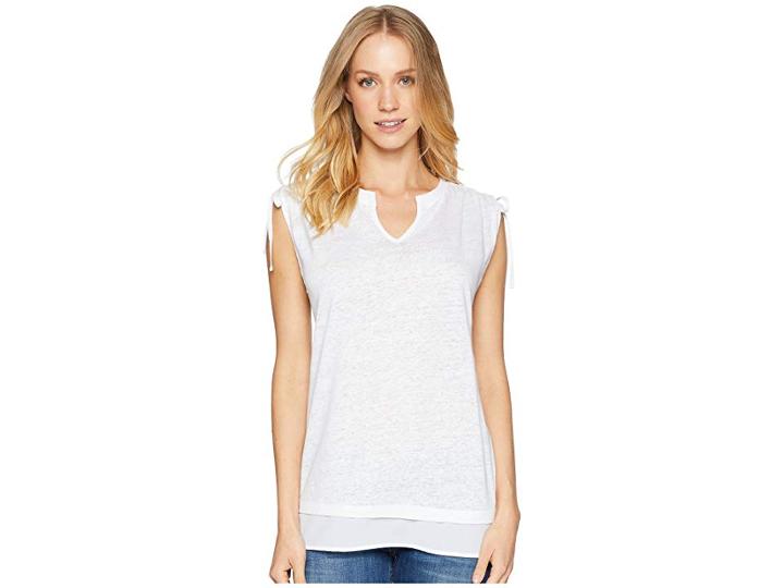 Sanctuary Nora Mix Tee (white) Women's T Shirt