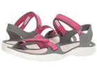 Crocs Swiftwater Webbing Sandal (paradise Pink/smoke) Women's Sandals