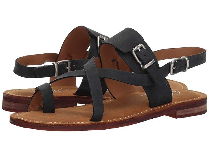 Patricia Nash Fidella (black Crazy Horse Leather) Women's Sandals