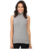Three Dots High-low Sleeveless Sweater (granite) Women's Sweater