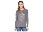 Rock And Roll Cowgirl Long Sleeve Pullover 48t7470 (grey) Women's Clothing