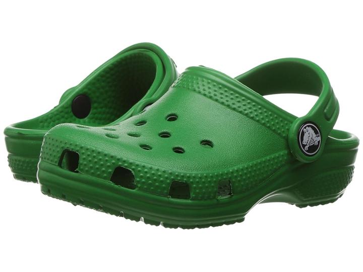 Crocs Kids Classic Clog (toddler/little Kid) (kelly Green) Kids Shoes