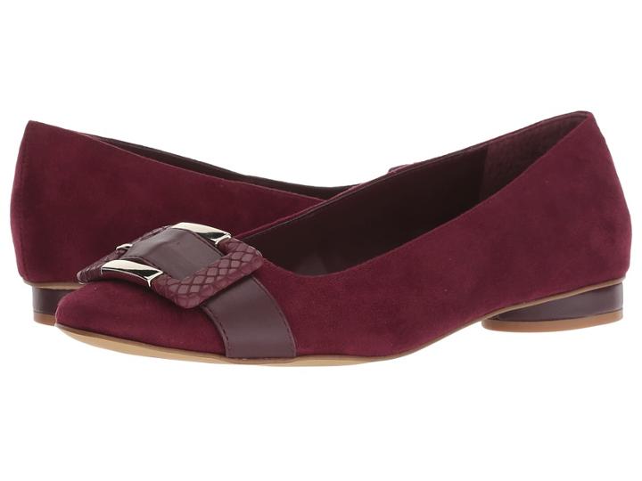 Tahari Venice (wine Faux Suede) Women's Shoes