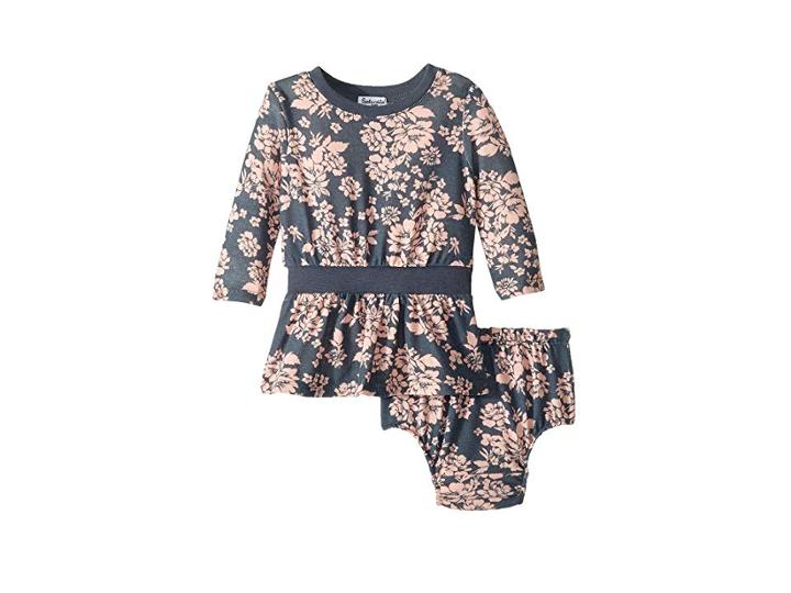 Splendid Littles Floral Dress (infant) (ombre Blue) Girl's Dress