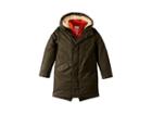 Appaman Kids Extra Soft Lined Zip And Button Up Himalaya Down Coat With Hood (toddler/little Kids/big Kids) (forest Night) Boy's Coat