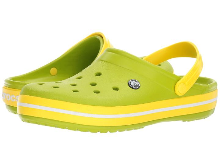 Crocs Crocband Clog (volt Green/lemon) Clog Shoes