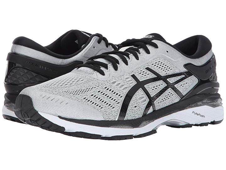 Asics Gel-kayano(r) 24 (silver/black/mid Grey) Men's Running Shoes