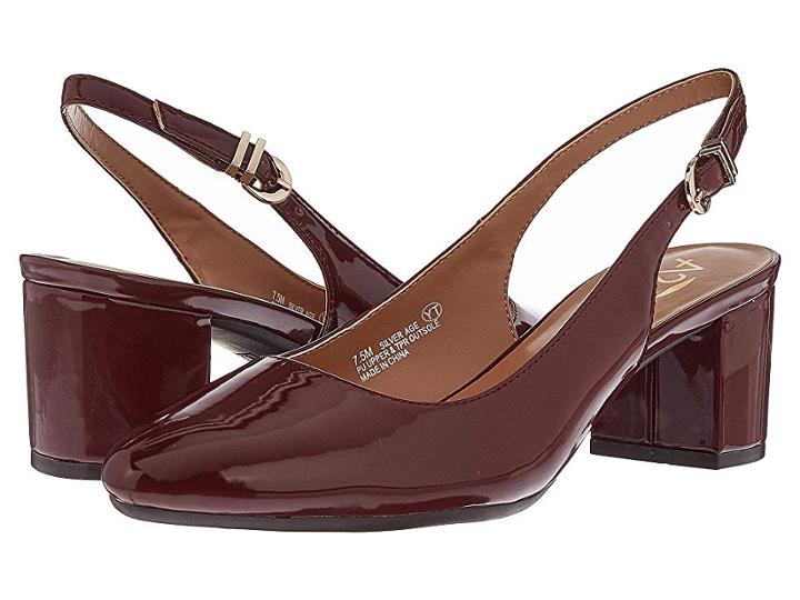 A2 By Aerosoles Silver Age (dark Red Patent) Women's 1-2 Inch Heel Shoes