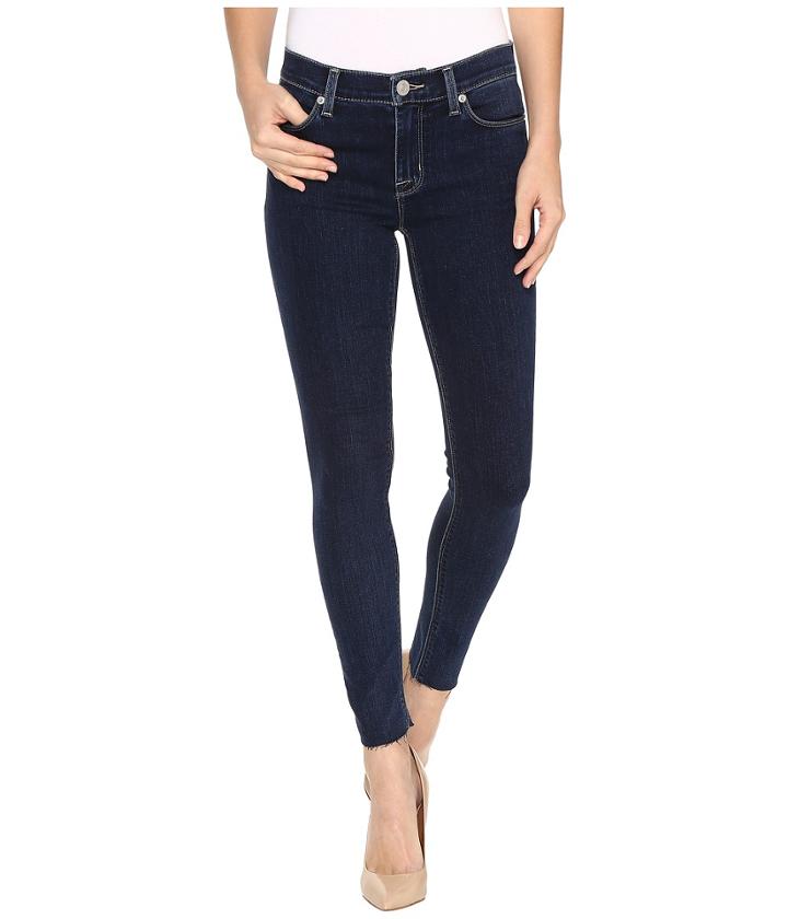 Hudson Nico Mid-rise Ankle Raw Hem Super Skinny In Unruly (unruly) Women's Jeans