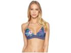 Roxy Arizona Dream Fixed Tri Top (crown Blue/flower Games) Women's Swimwear