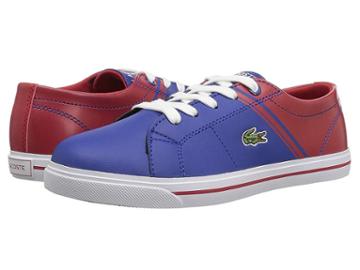Lacoste Kids Riberac (little Kid) (dark Blue/red) Kid's Shoes