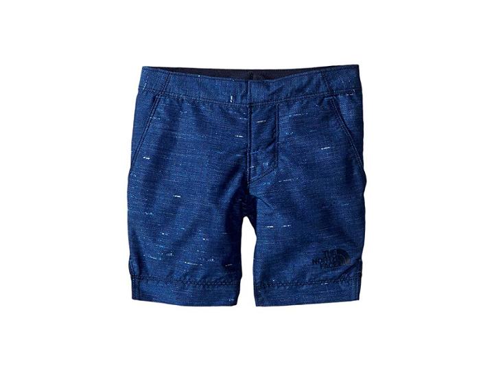 The North Face Kids Amphibious Shorts (little Kids/big Kids) (cosmic Blue Distressed Denim Print/cosmic Blue (prior Season)) Boy's Shorts