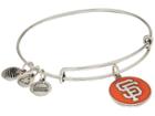 Alex And Ani Mlb(r) San Francisco Giantstm Charm Bangle (rafaelian Silver Finish/orange Charm) Bracelet