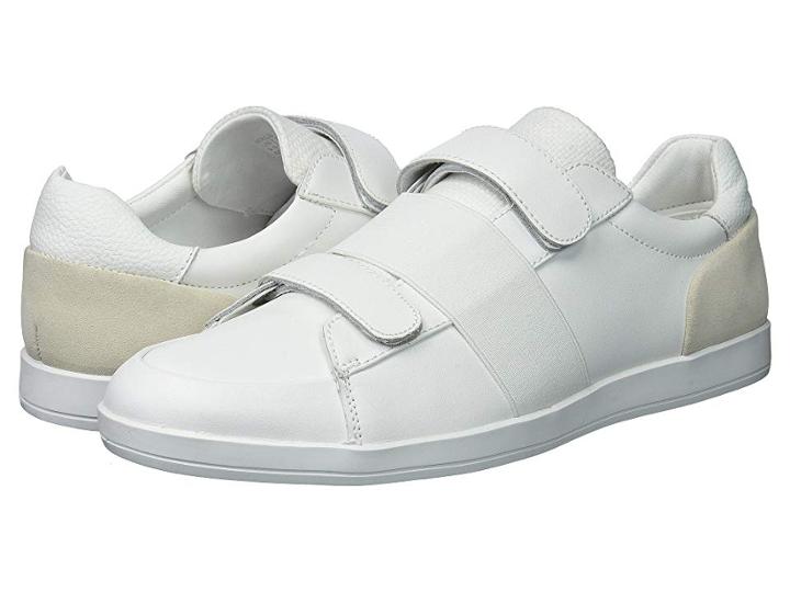 Calvin Klein Mace (white Brushed Leather) Men's Shoes