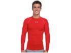 Under Armour Armour(r) Heatgear(r) L/s Compression (red/steel) Men's Long Sleeve Pullover
