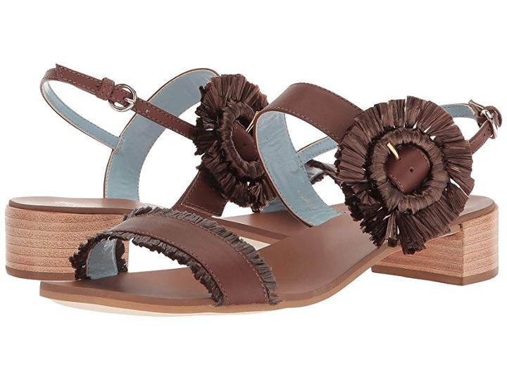 Frances Valentine Joy (tobacco Calf/raffia) Women's Shoes