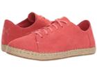Toms Lena (hibiscus Suede) Women's Lace Up Casual Shoes
