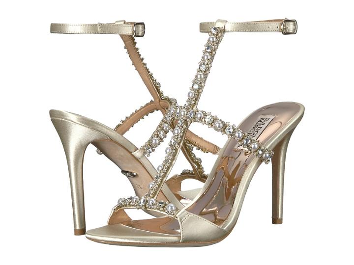 Badgley Mischka Yuliana (ivory Satin) Women's Shoes