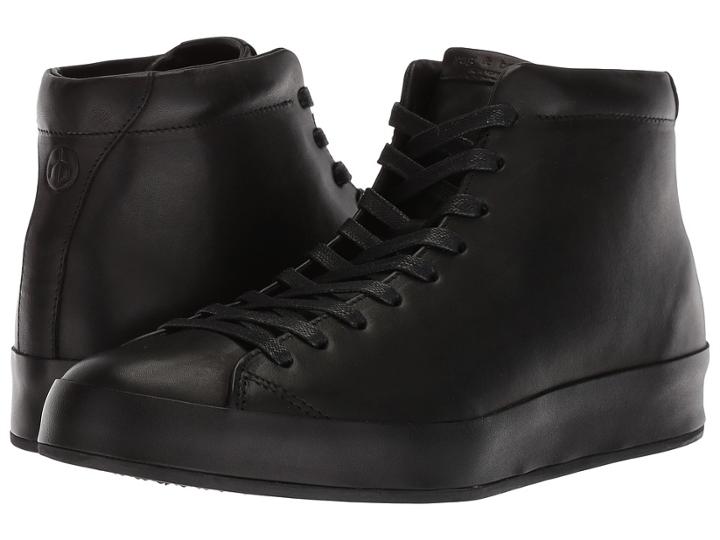 Rag & Bone Rb1 High Top Sneakers (black Smooth Nappa) Men's Lace Up Casual Shoes