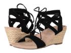 Vionic Tansy (black Suede) Women's Wedge Shoes