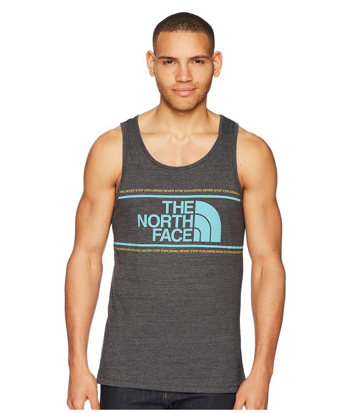 The North Face Mountain Tri-blend Tank Top (tnf Dark Grey) Men's Sleeveless