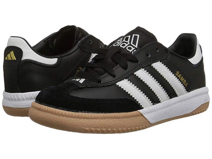 Adidas Kids Samba(r) Millennium Core (little Kid/big Kid) (black/running White) Kids Shoes