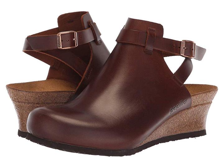Birkenstock Esra (cognac Leather) Women's Wedge Shoes
