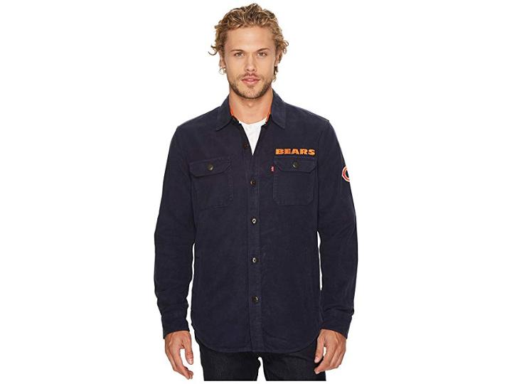 Levi's(r) Mens Bears Nfl Overshirt (blue) Men's Clothing