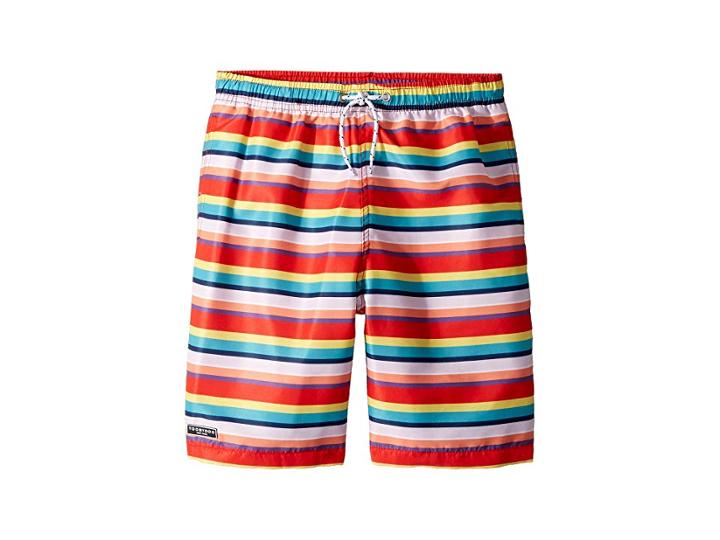 Toobydoo Multi Stripe Swim Shorts (infant/toddler/little Kids/big Kids) (multi) Boy's Swimwear