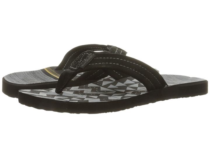 Quiksilver Carver Suede Art (black/black/orange) Men's Sandals